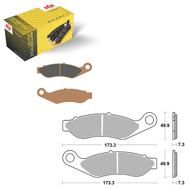 SBS HIGH PERFORMANCE & NO DUST SINTER BRAKE PAD (6550922108)