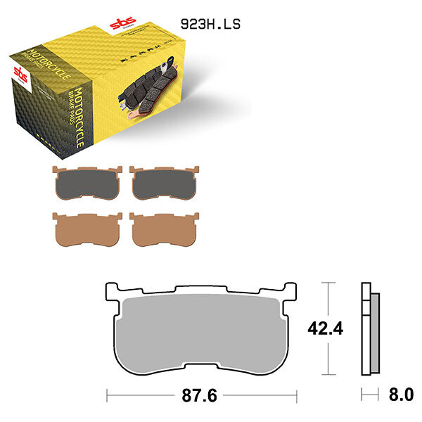 SBS HIGH PERFORMANCE & NO DUST SINTER BRAKE PAD (6560923108)