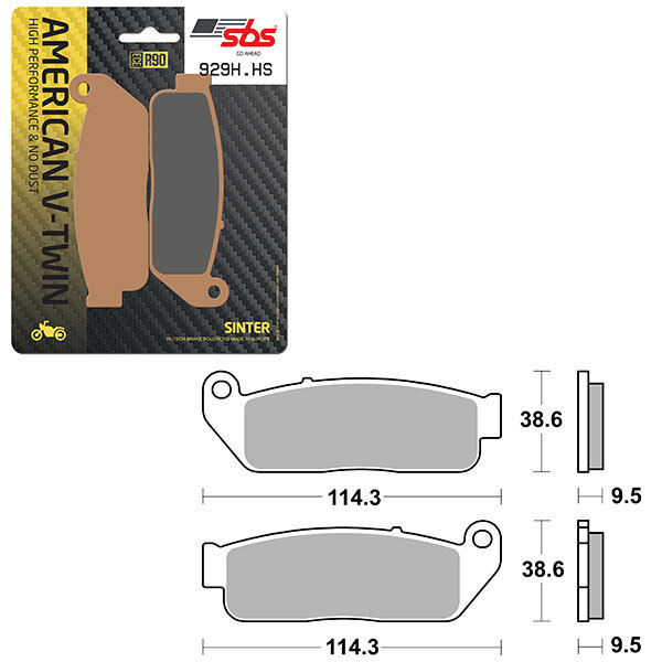 SBS HIGH PERFORMANCE & NO DUST SINTER BRAKE PAD (6550929108)