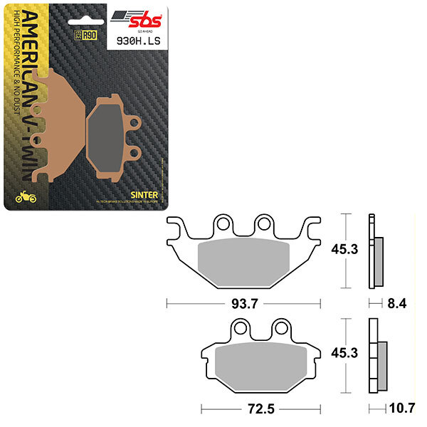 SBS HIGH PERFORMANCE & NO DUST SINTER BRAKE PAD (6560930108)