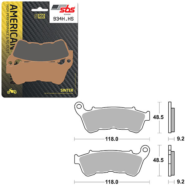 SBS HIGH PERFORMANCE & NO DUST SINTER BRAKE PAD (6550934108)