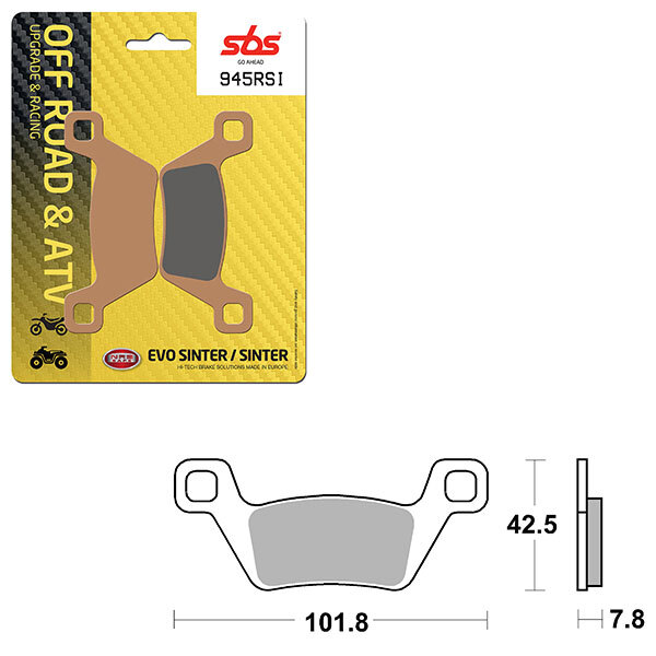 SBS EVO SINTER BRAKE PAD (6280945108)