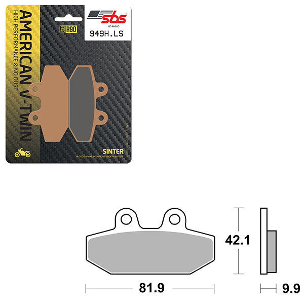 SBS HIGH PERFORMANCE & NO DUST SINTER BRAKE PAD (6560949108)