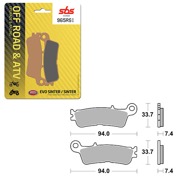 SBS EVO SINTER BRAKE PAD (6280965108)