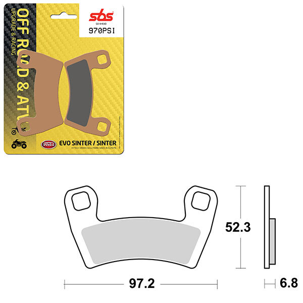 SBS EVO SINTER BRAKE PAD (6450970108)