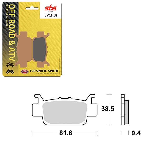 SBS EVO SINTER BRAKE PAD (6450975108)