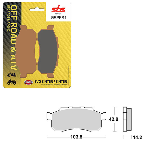 SBS EVO SINTER BRAKE PAD (6450982108)