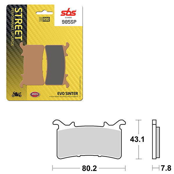 SBS SP EVO SINTER BRAKE PAD (6390985108)