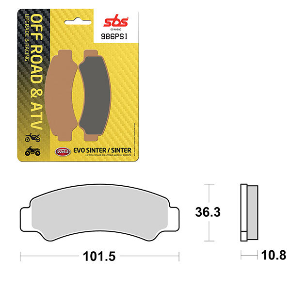 SBS EVO SINTER BRAKE PAD (6450986100)