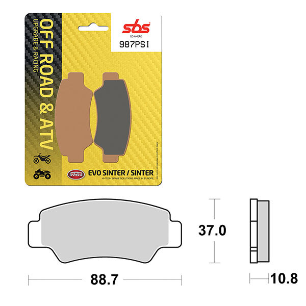 SBS EVO SINTER BRAKE PAD (6450987100)