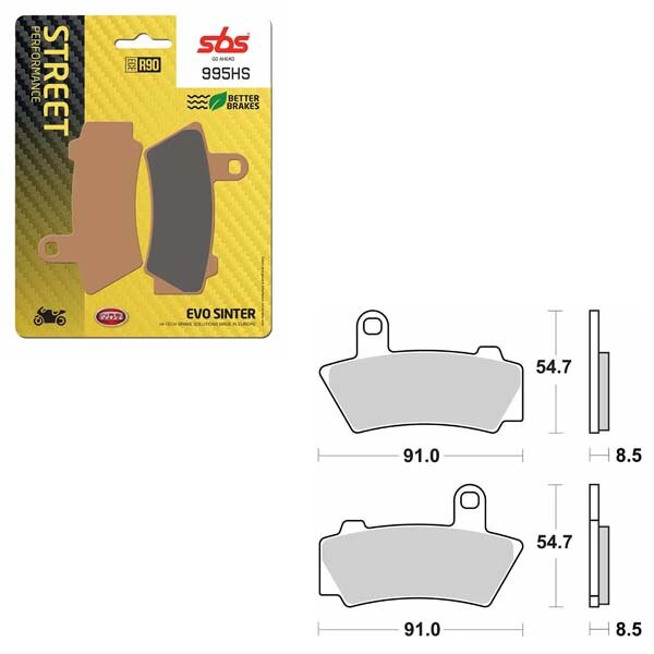 SBS PERFORMANCE HS SINTER BRAKE PAD (6250995100)