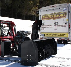 Bercomac 54 Premium Snowblower for tractors equipped with Skid Steer style attach