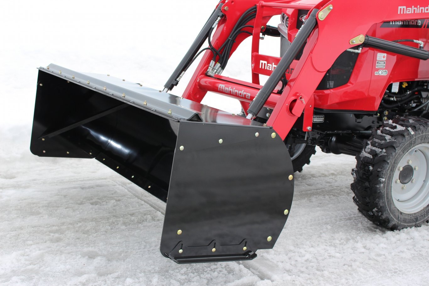 Bercomac Light Duty Snow Push for tractors equipped with Skid Steer style attach