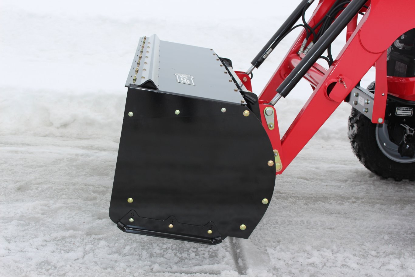 Bercomac Light Duty Snow Push for tractors equipped with Skid Steer style attach