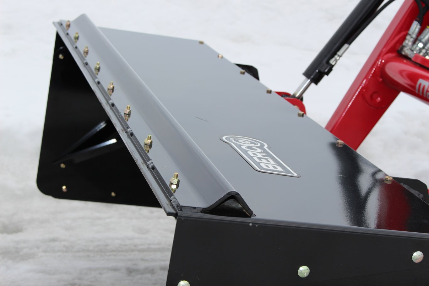 Bercomac Light Duty Snow Push for tractors equipped with Skid Steer style attach