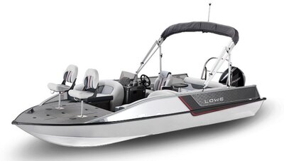 2026 Lowe Boats SD224 White Exterior w/ Gray Furniture