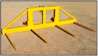Kirchner 3 Point Hitch Round Bale Forks