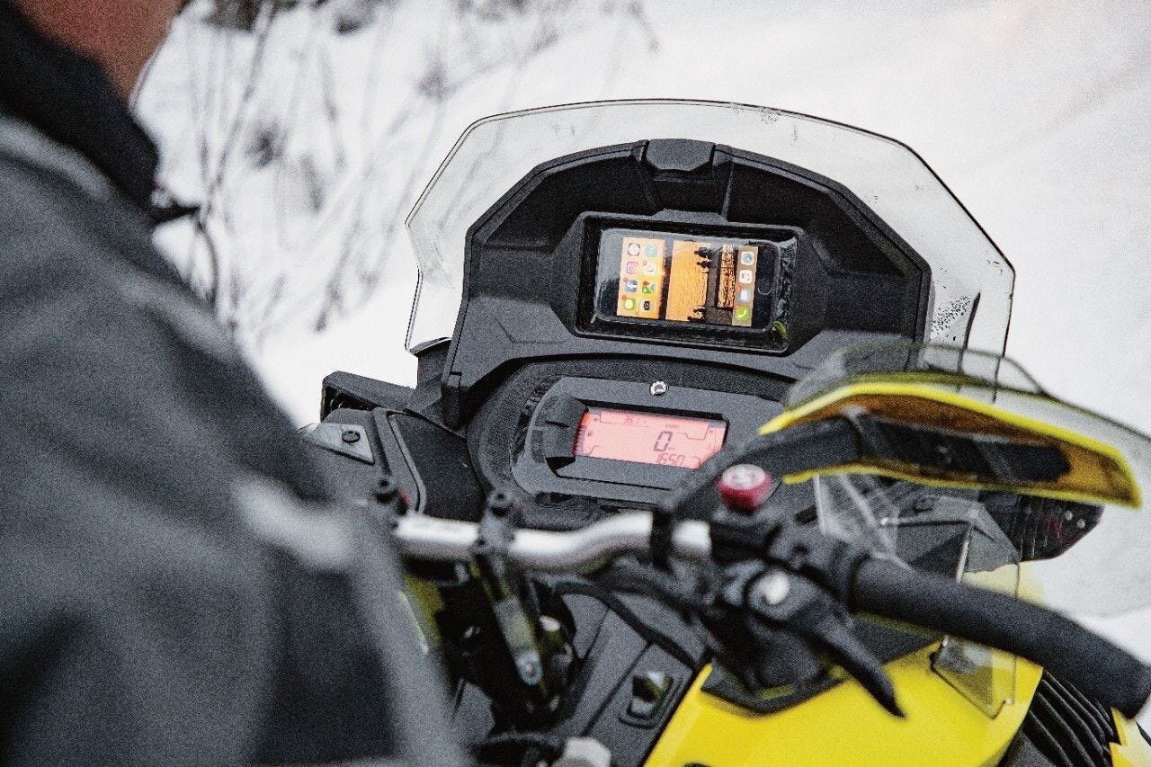 ski doo glove box phone holder