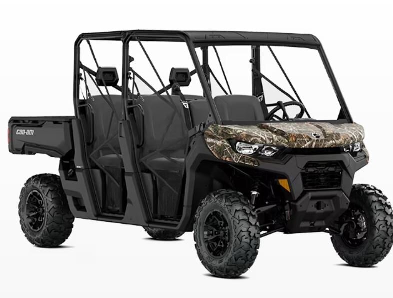 2024 Can-Am DEFENDER MAX DPS 82 hp (69 lb-ft torque) Rotax HD10 V-twin engine Wildland Camo