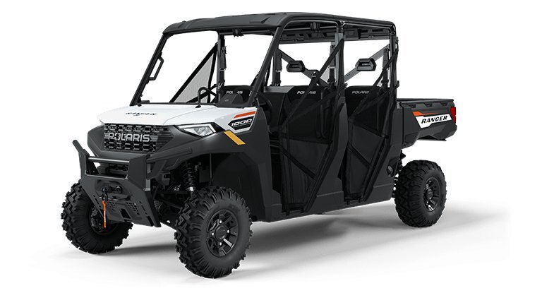 2025 Polaris RANGER CREW 1000 PREMIUM 6 SEAT  WHITE LIGHTNING