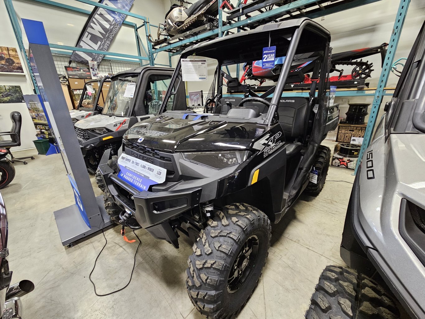 2025 Polaris RANGER XP 1000 PREMIUM 3-SEAT ONYX BLACK