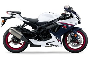 2025 Suzuki GSX-R600 Pearl Brilliant White / Metalic Mat Stelar Blue