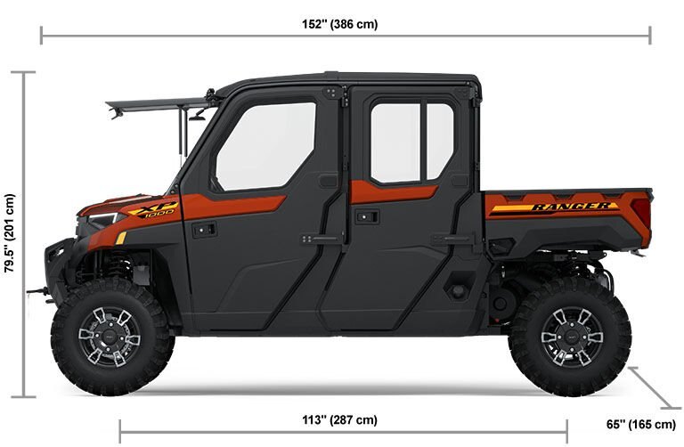 2025 Polaris RANGER CREW XP 1000 NORTHSTAR EDITION ULTIMATE 6 SEAT Orange Rust