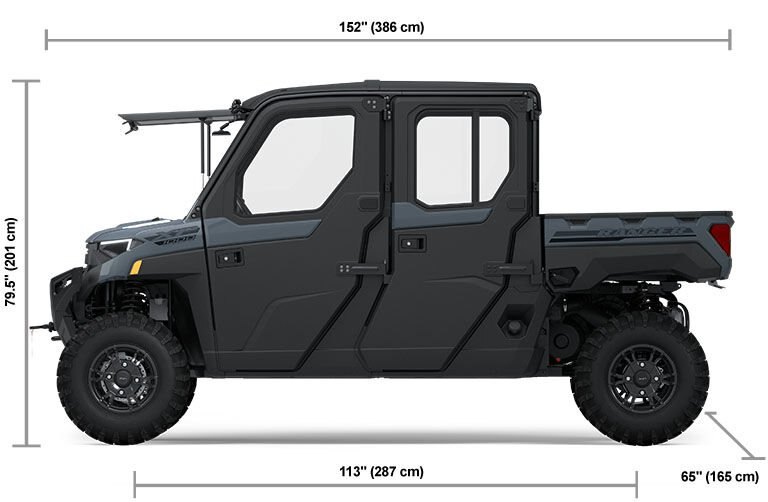 2025 Polaris RANGER CREW XP 1000 NORTHSTAR EDITION ULTIMATE 6 SEAT Stealth Gray