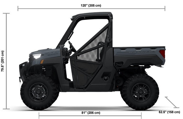 2026 Polaris® RANGER XP 1000 3 Seat Stealth Gray