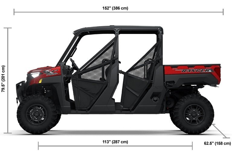 2026 Polaris® RANGER CREW XP 1000 6 Seat Sunset Red
