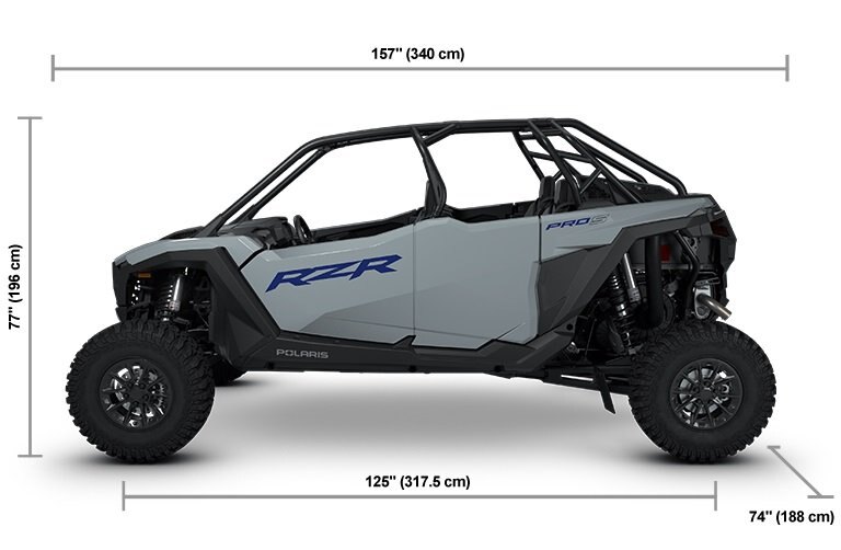 2026 Polaris® RZR Pro S Sport 4 Seat Storm Gray