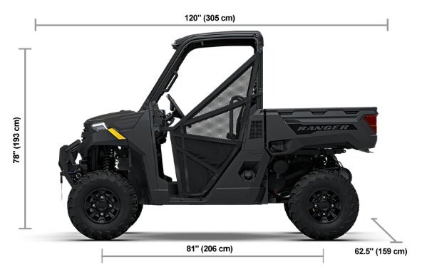 2027 Polaris® RANGER 1000 Premium 3 Seat Granite Gray