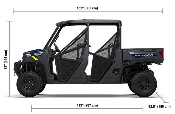 2027 Polaris® RANGER CREW 1000 Premium 6 Seat Springfield Blue