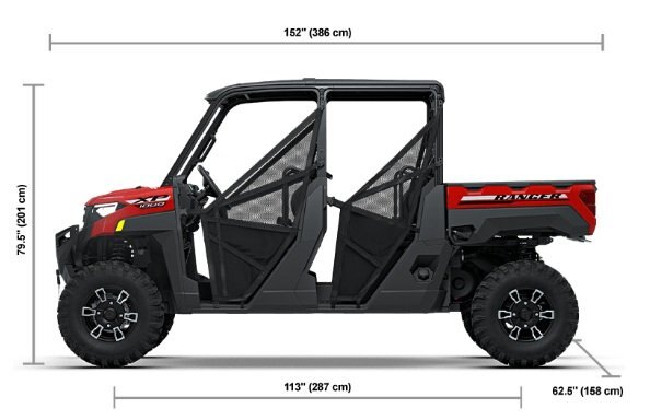 2027 Polaris® RANGER CREW XP 1000 PREMIUM 6 Seat Havasu Red Pearl