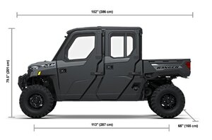 2027 Polaris® RANGER CREW XP 1000 CAB 6 Seat Avalanche Gray