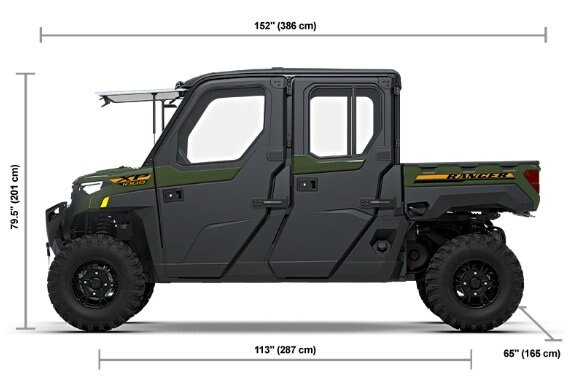 2027 Polaris® RANGER CREW XP 1000 NorthStar Premium 6 Seat Army Green