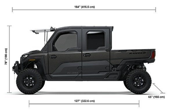 2027 Polaris® RANGER CREW XD 1500 NorthStar Ultimate 6 Seat Super Graphite