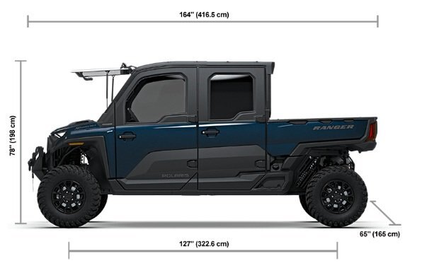 2027 Polaris® RANGER CREW XD 1500 NorthStar Ultimate 6 Seat Steely Blue