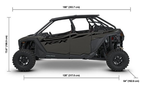 2027 Polaris® RZR Pro XP 4 Sport 4 Seat Matte Granite Gray