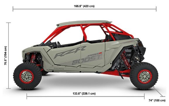 2027 Polaris® RZR Pro R 4 Boost Ultimate 4 Seat Crater Gray