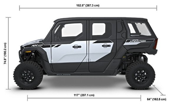 2027 Polaris® XPEDITION ADV 5 NorthStar 5 Seat Ghost White Metallic