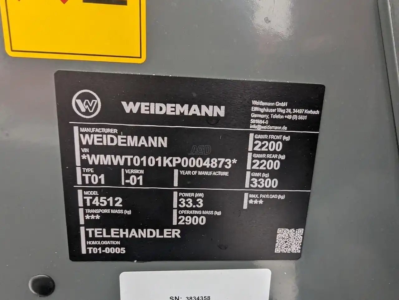 2023 Weidemann T4512