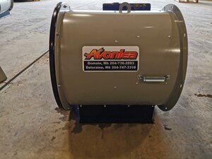 Inline Centrifugal Aeration Fan 15 HP 3 PH 230V