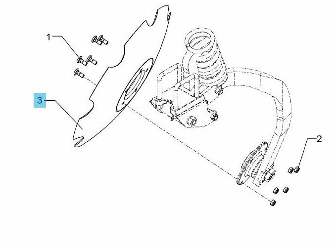 LEMKEN Heliodor 8 Disc Blade 18" (6 Bolt Pattern)