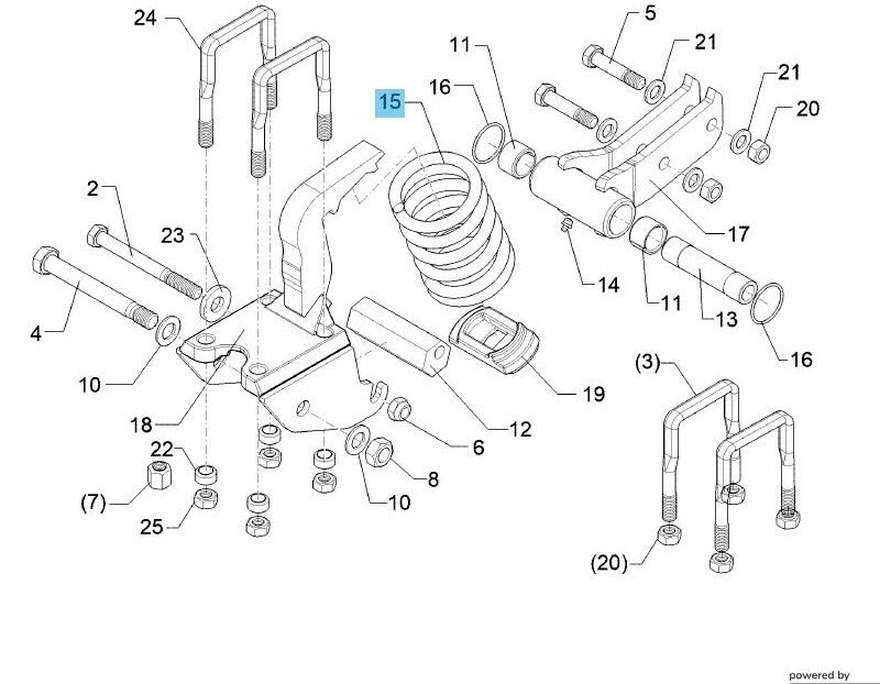 LEMKEN Rubin Stalk Bracket Spring