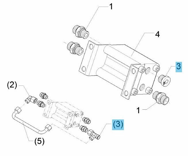 Hydraulic Adjustable L Union Fitting