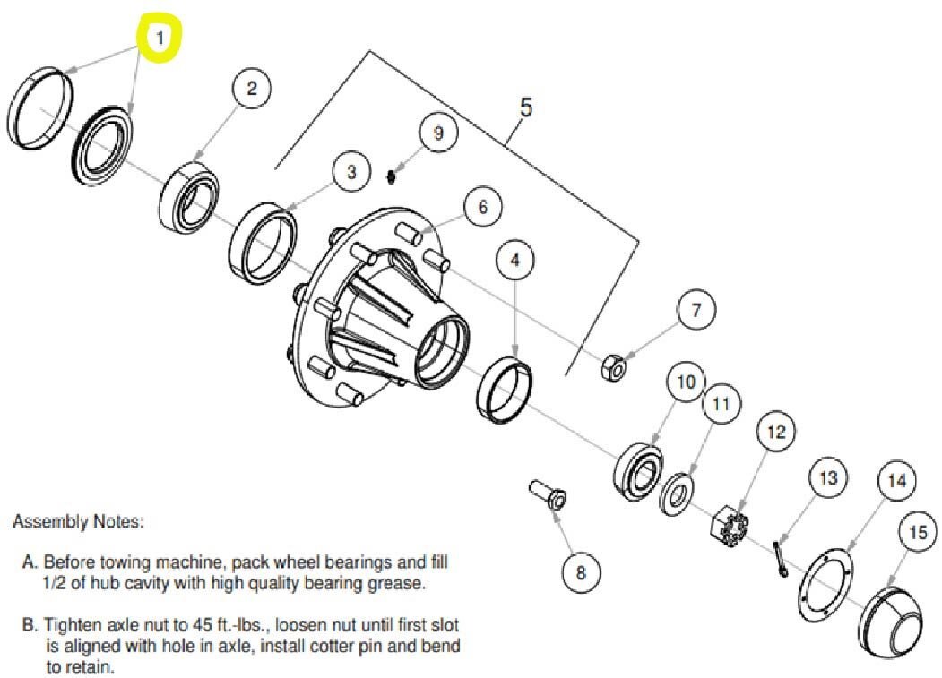 SUMMERS Hub HD817 Seal 3" ID (SE42)