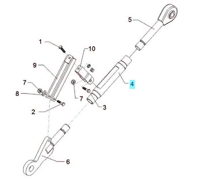 LEMKEN Gigant Turnbuckle Threaded Sleeve