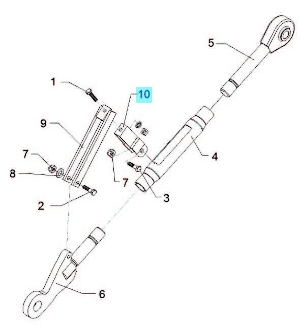 LEMKEN Gigant Turnbuckle Holder U Spring