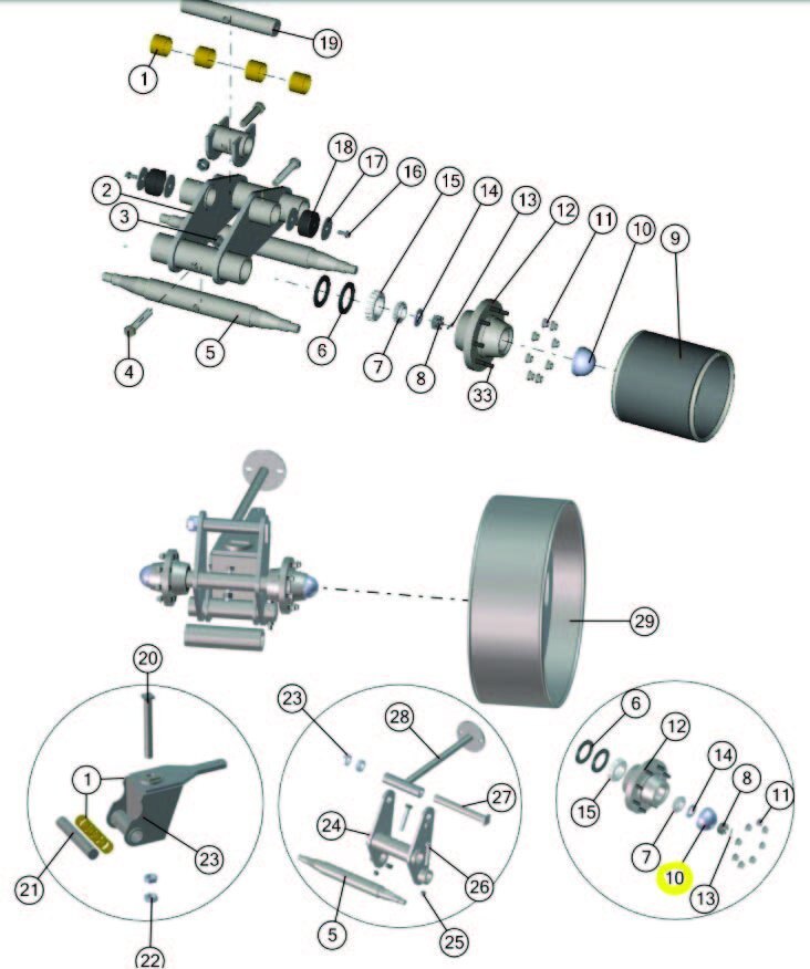 J&M G848 Hub Oil Bath Dust Cap